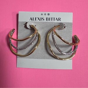Alexis Bittar Orbit Wavy Hoop Earrings NWT